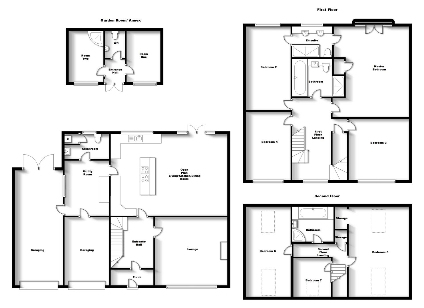 Floorplans For Rugby Road, Dunchurch, Rugby