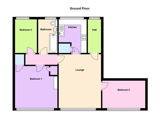 Floorplans For Ash Court, Bilton, Rugby