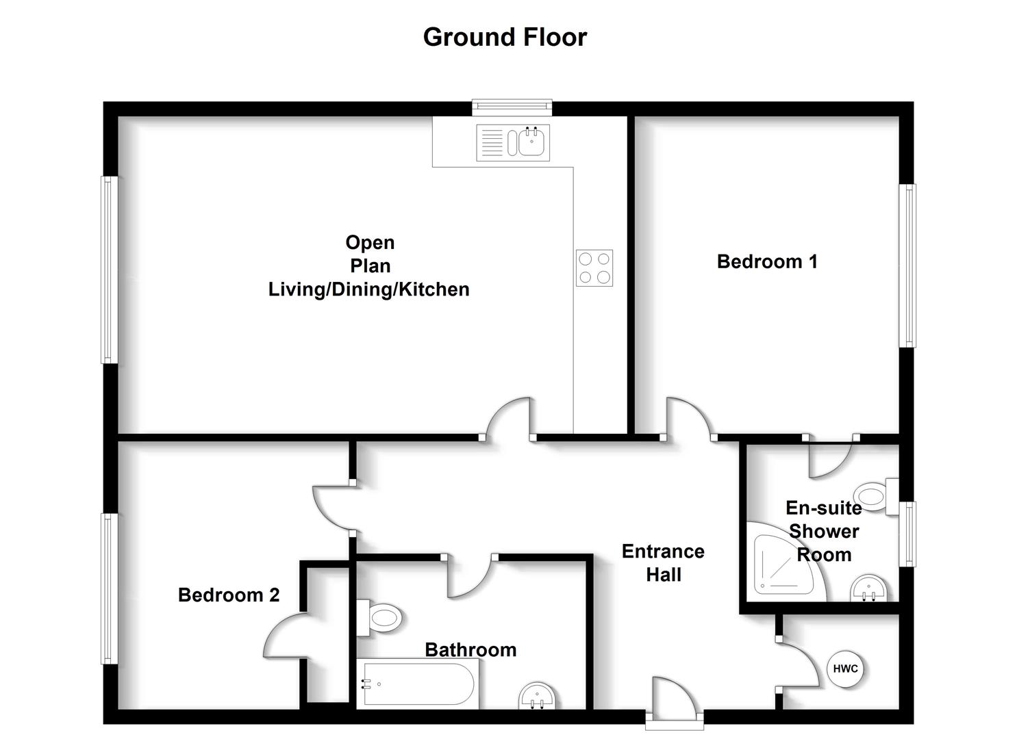 Floorplans For Ivy Grange, Bilton, Rugby