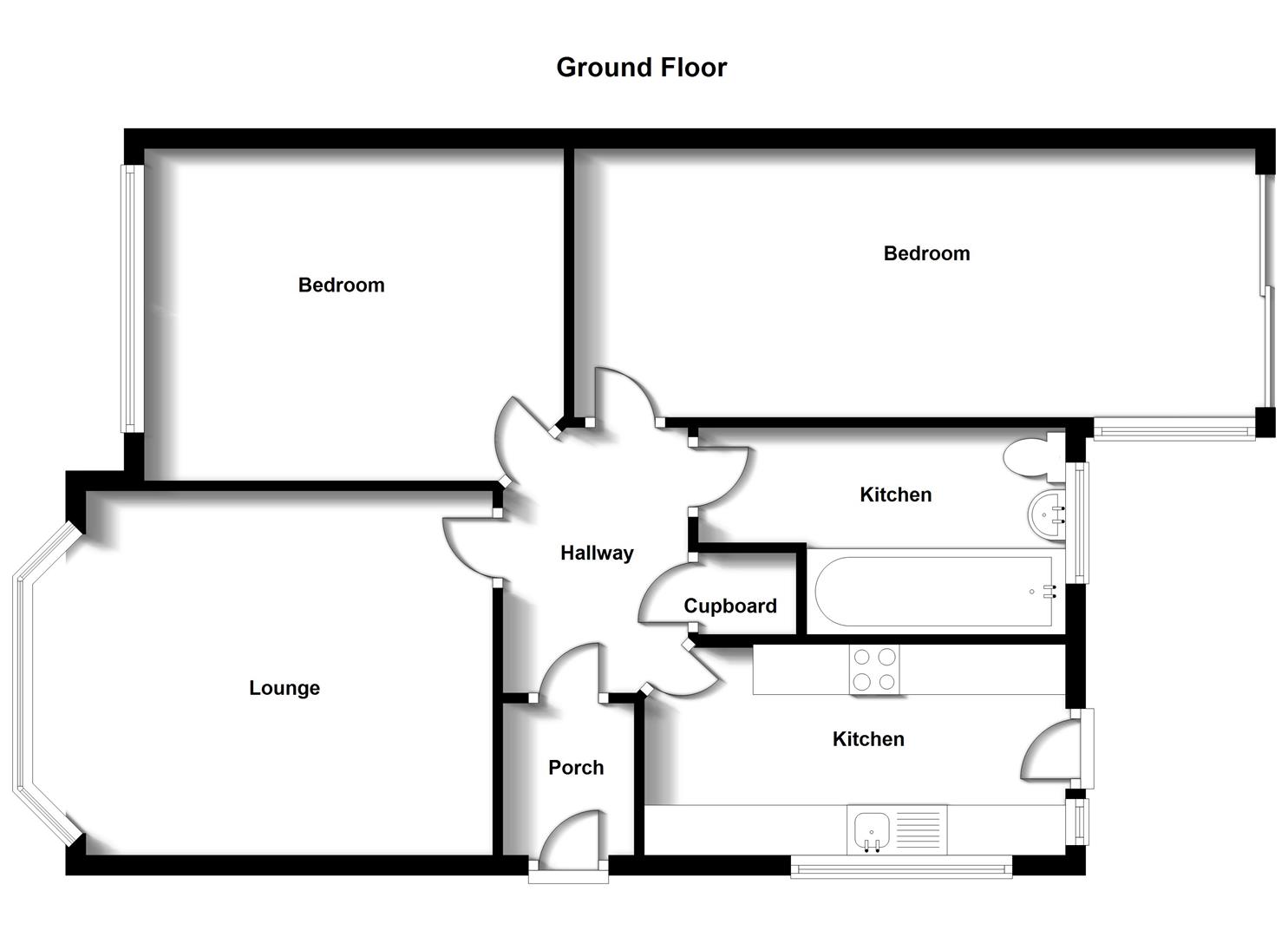 Floorplans For Tennyson Avenue, Shakespeare Gardens, Rugby