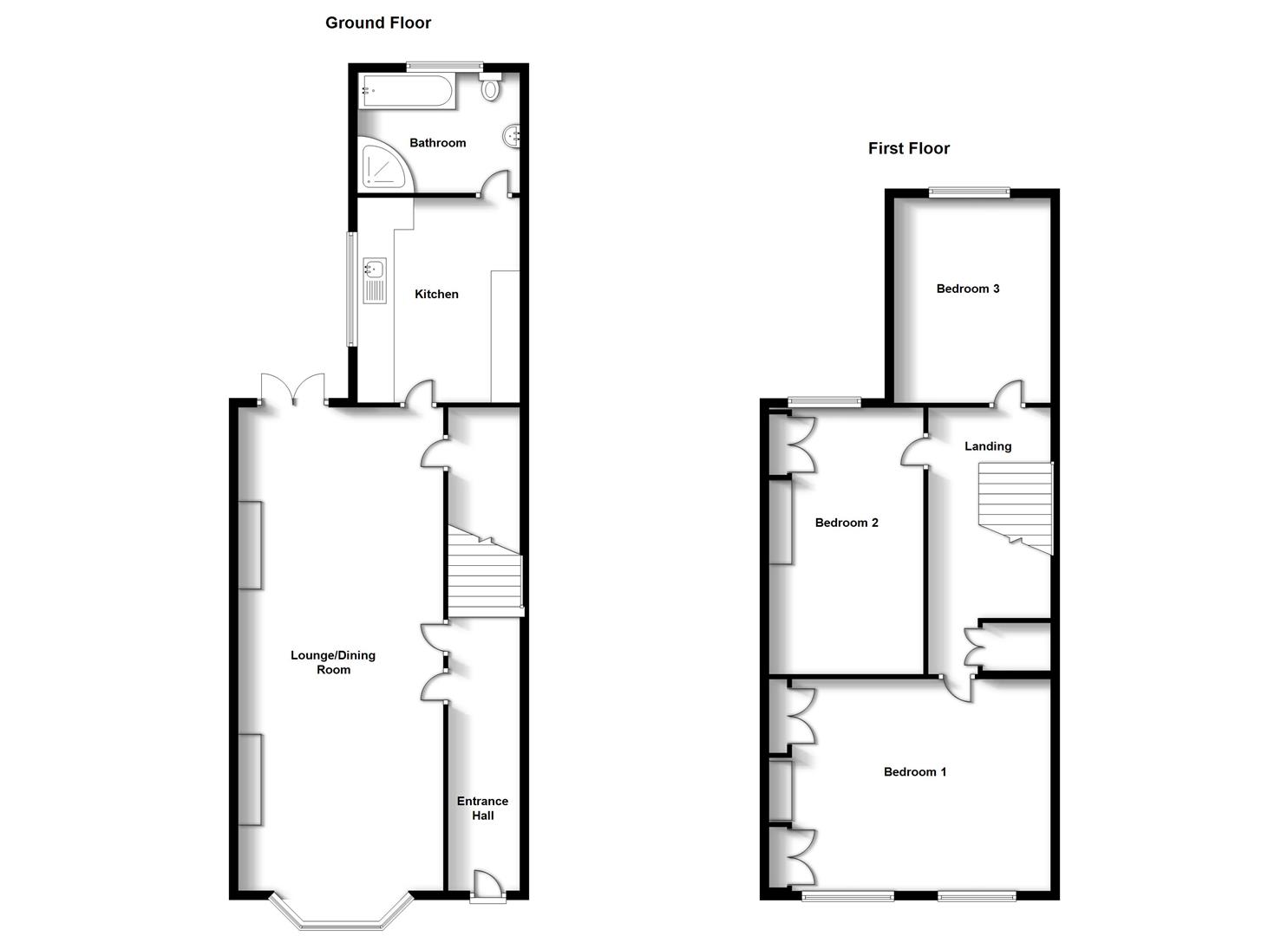 Floorplans For Paradise Street, Rugby