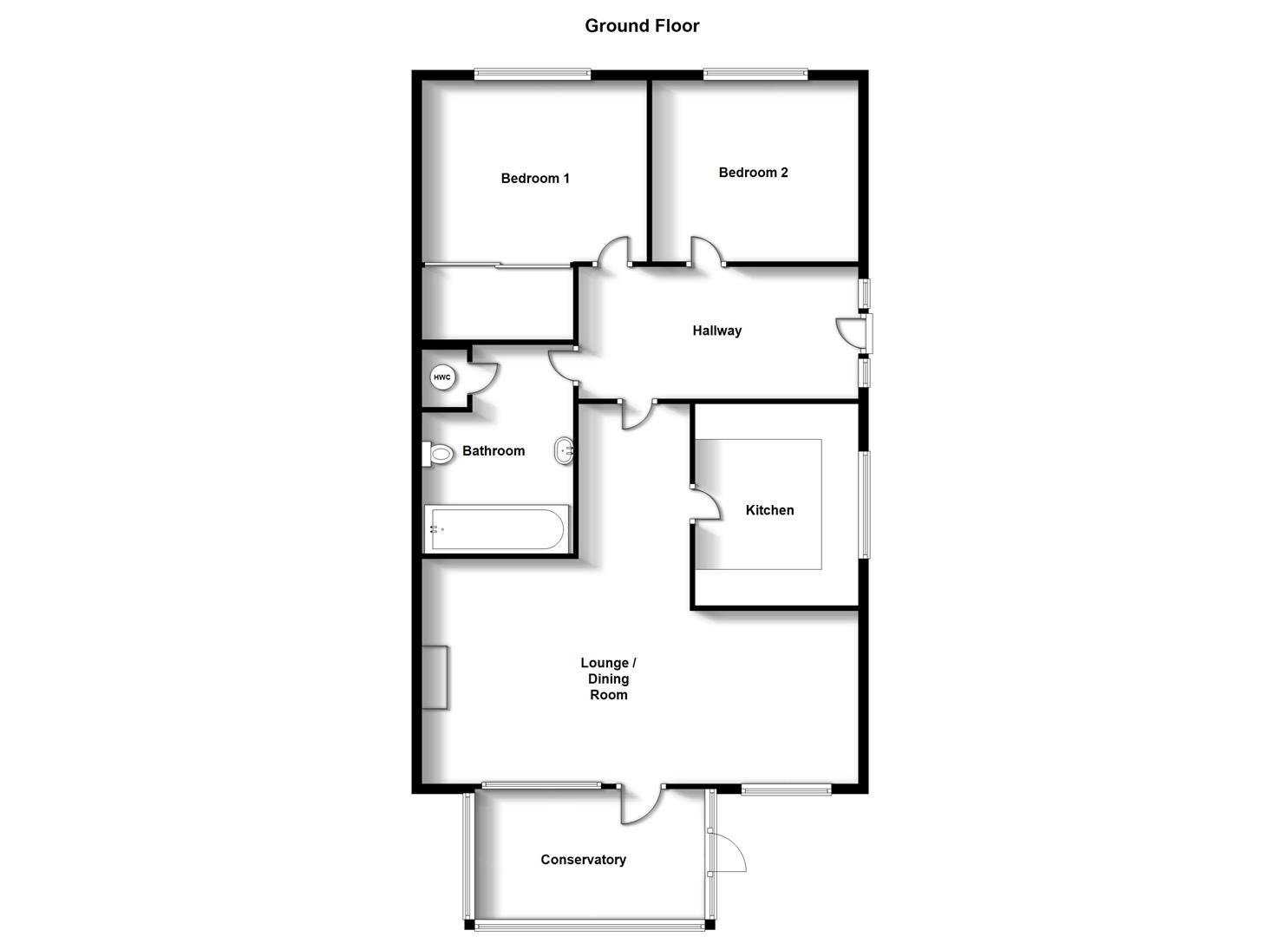 Floorplans For Magnet Lane, Bilton, Rugby