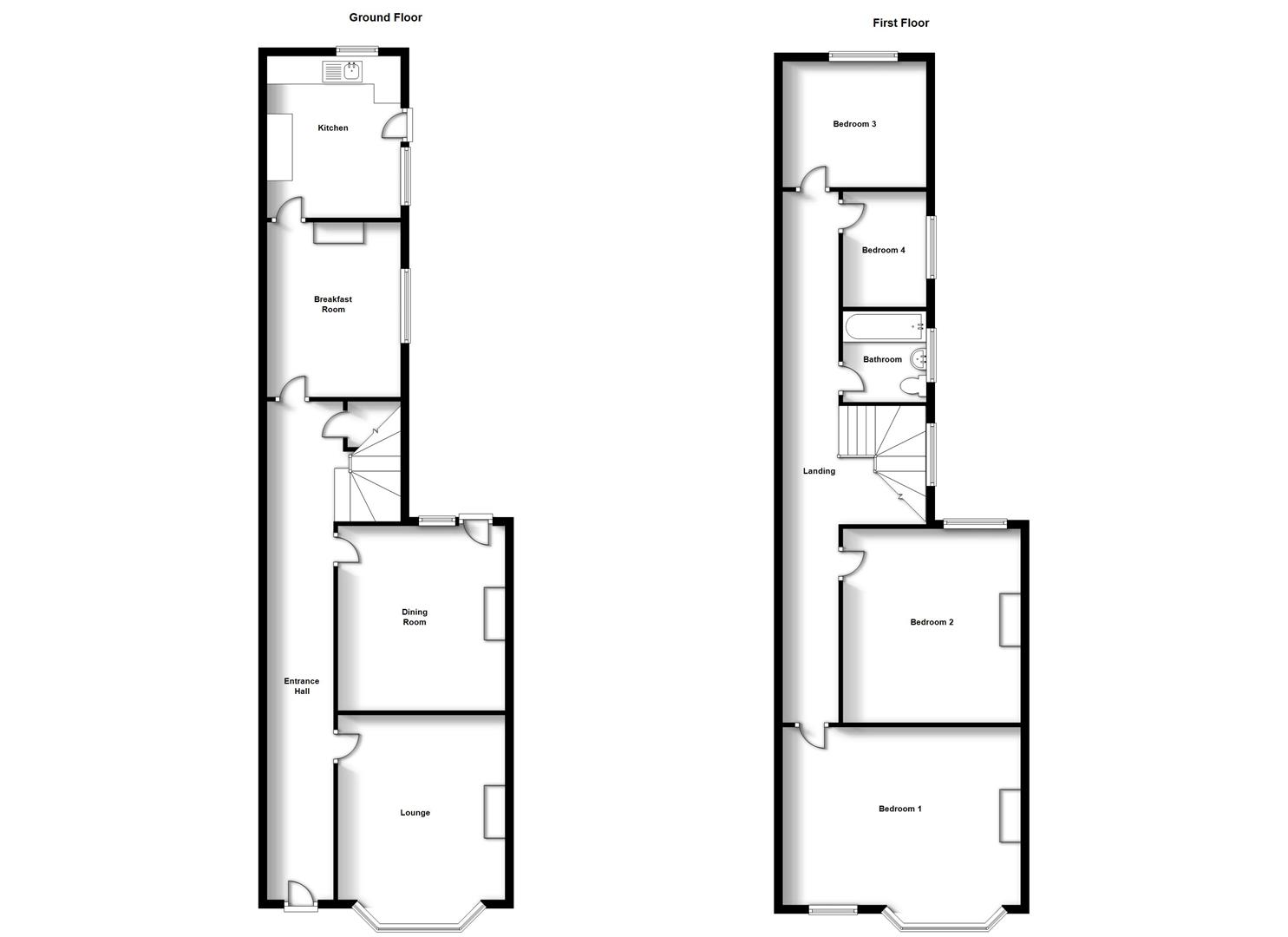 Floorplans For Bath Street, Town Centre, Rugby