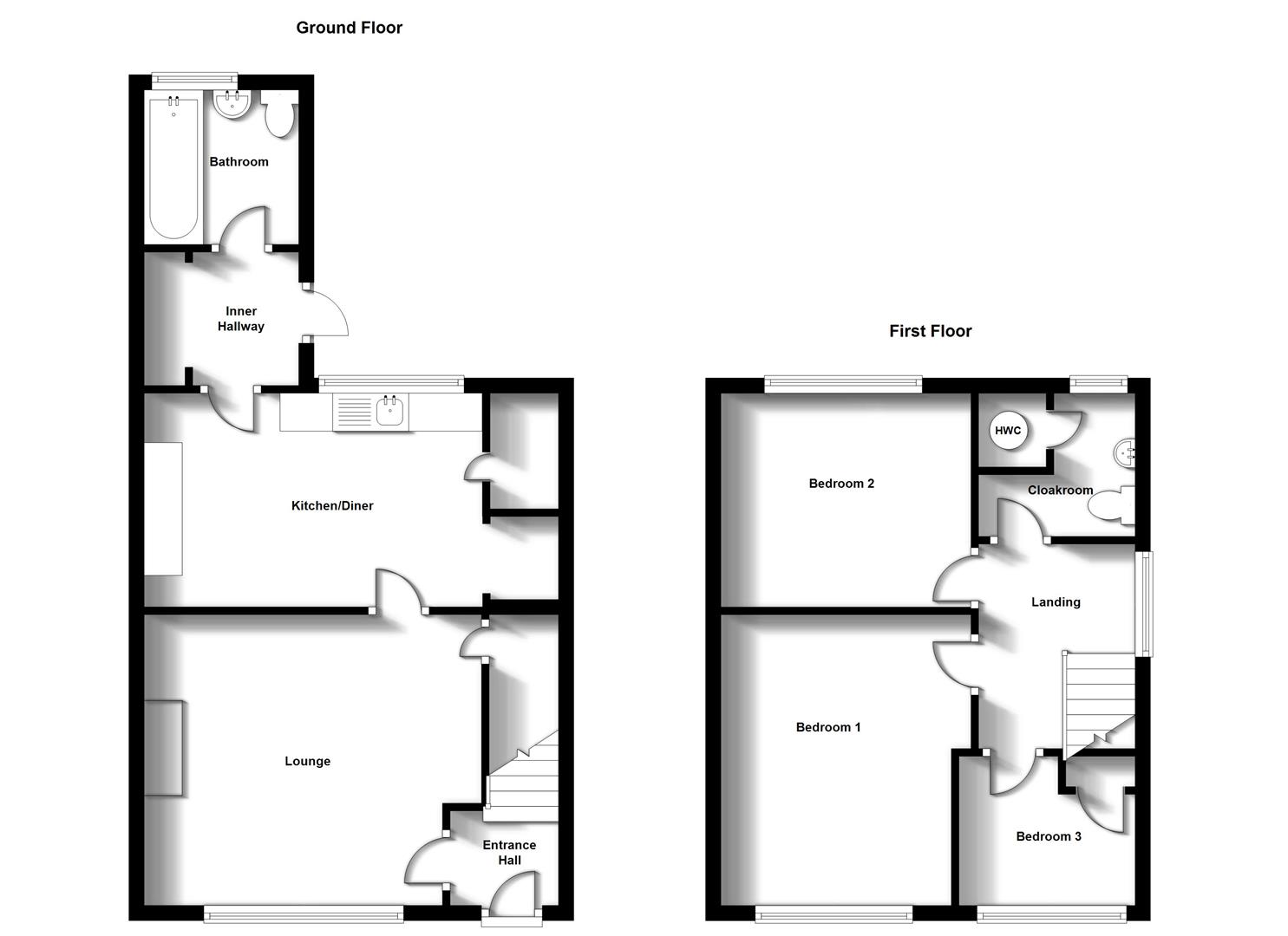 Floorplans For Addison Road, Bilton, Rugby