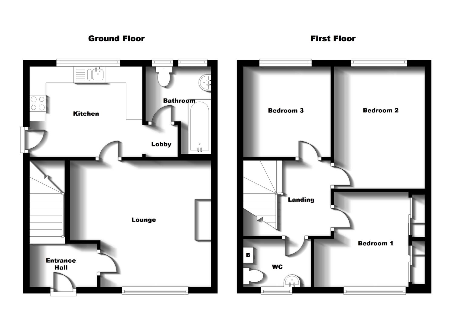 Floorplans For Main Street, Bilton, Rugby