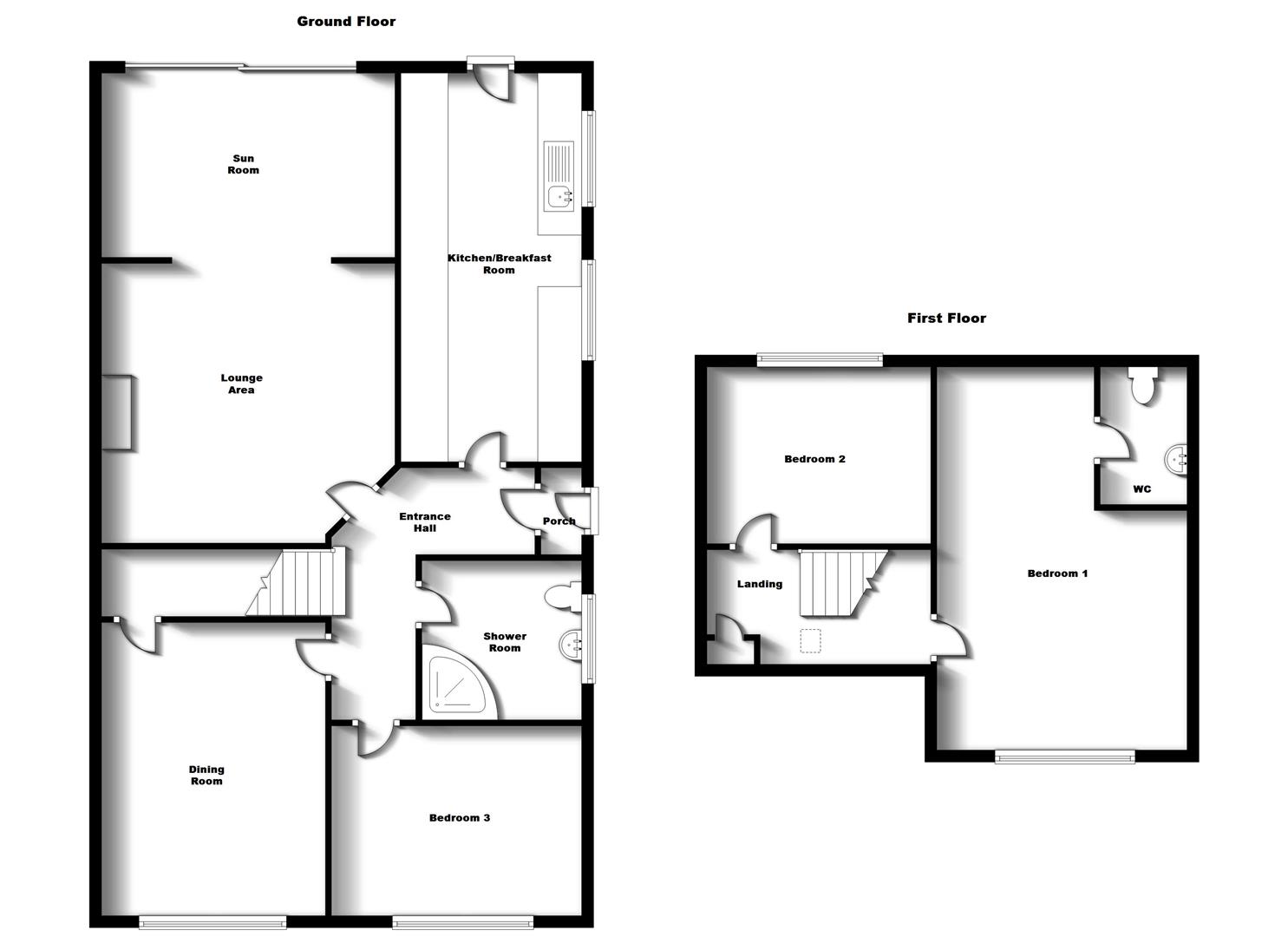 Floorplans For Rugby Road, Barby, Rugby