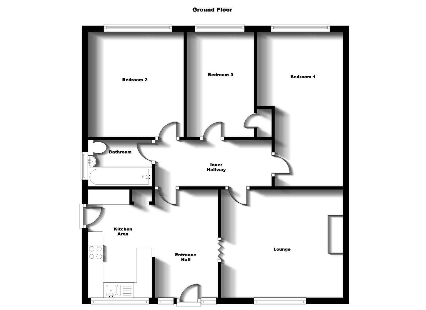 Floorplans For Montague Road, Woodlands, Rugby