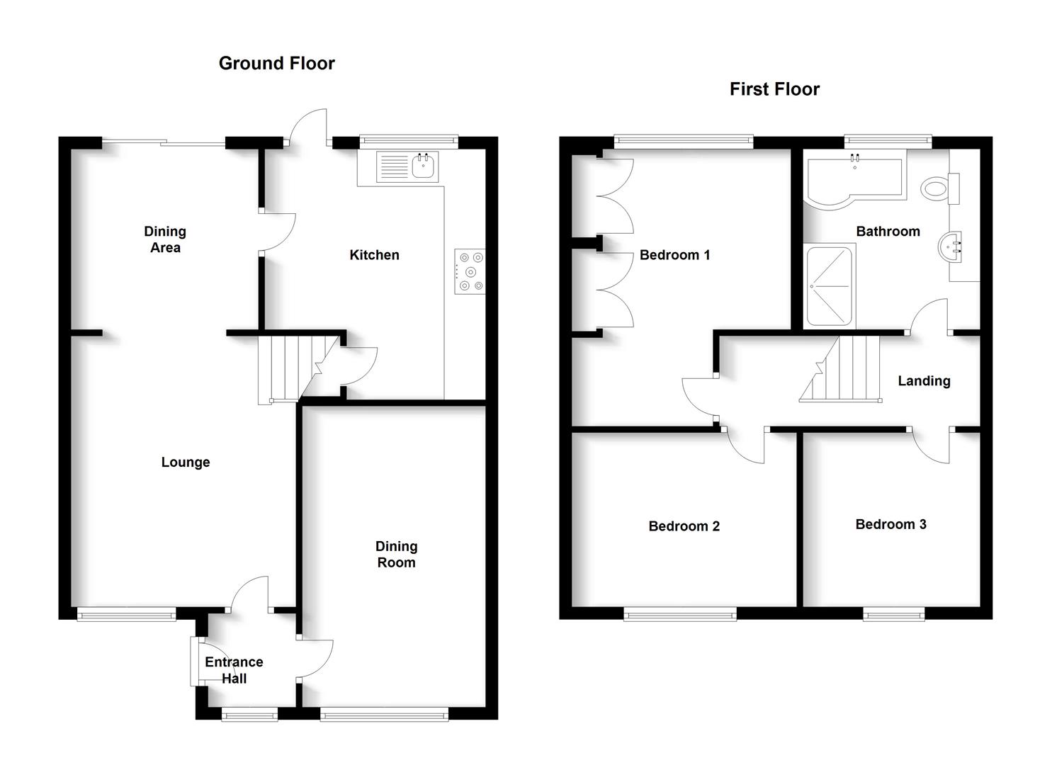 Floorplans For Norton Leys, Hillside, Rugby