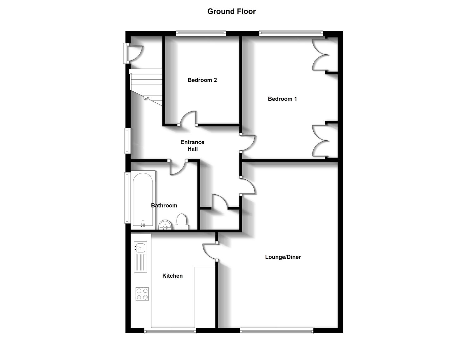 Floorplans For Arbour Close, Bilton, Rugby