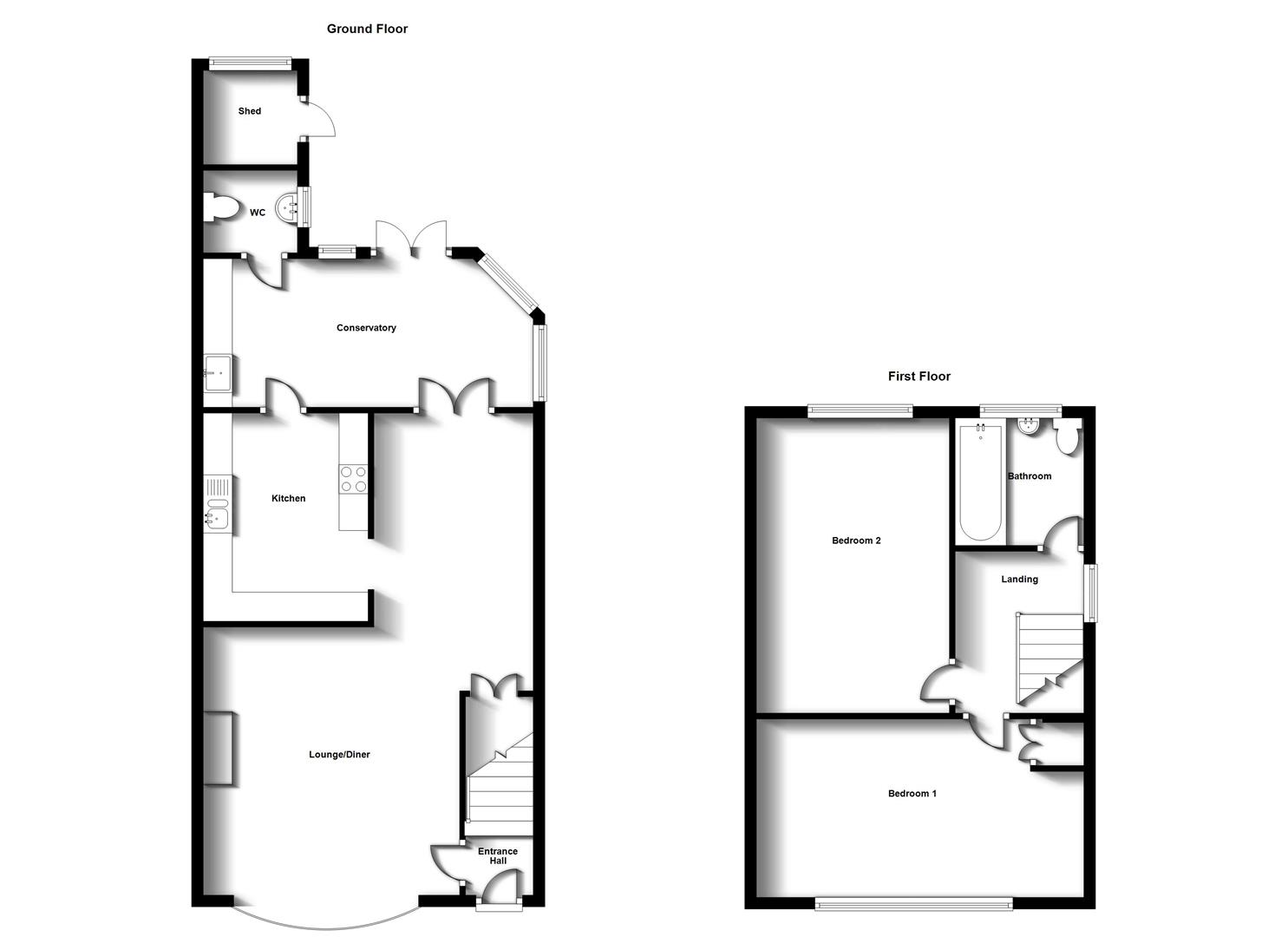 Floorplans For Croft Close, Stretton On Dunsmore, Rugby