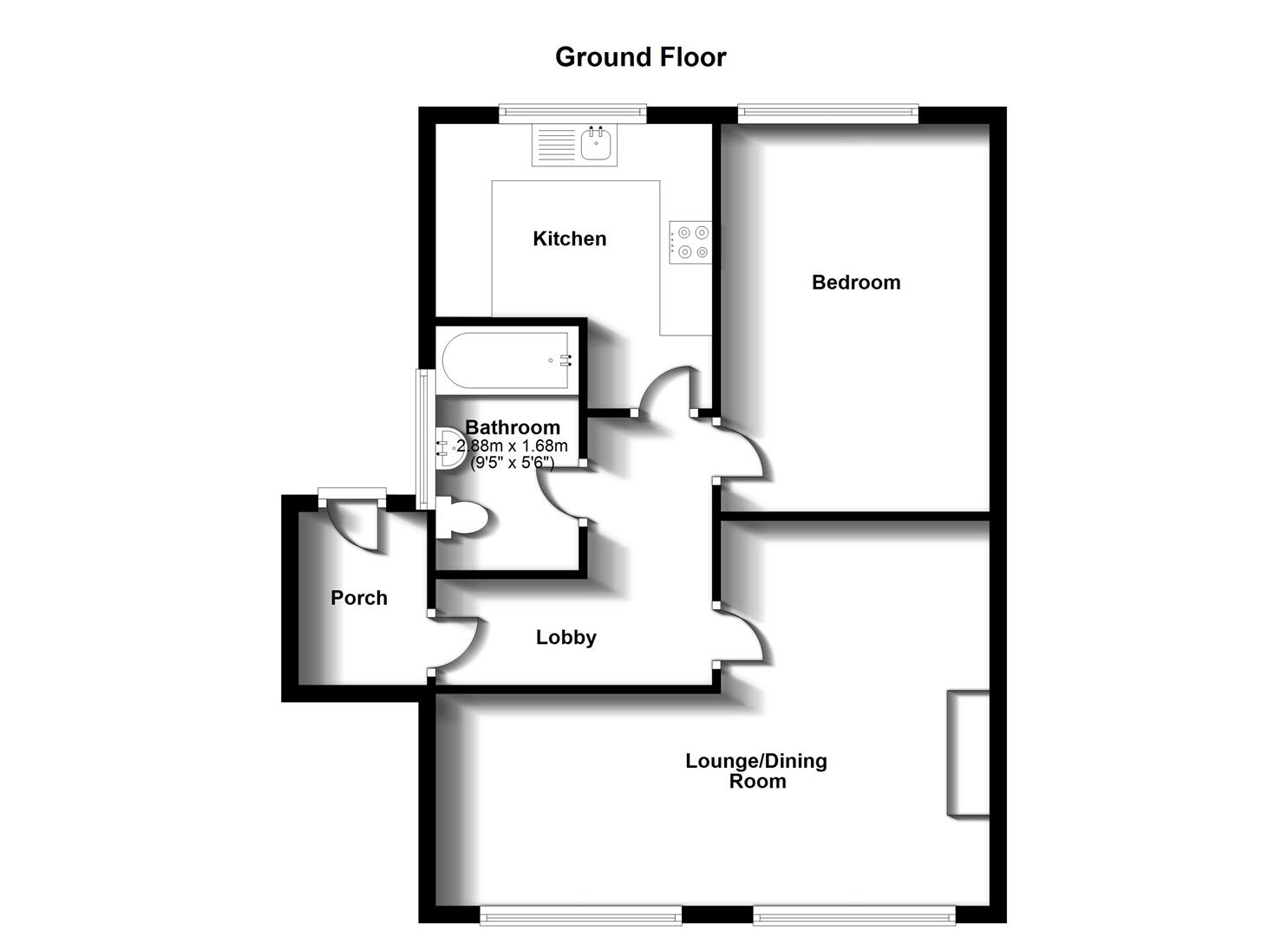 Floorplans For Freemantle Road, Bilton, Rugby