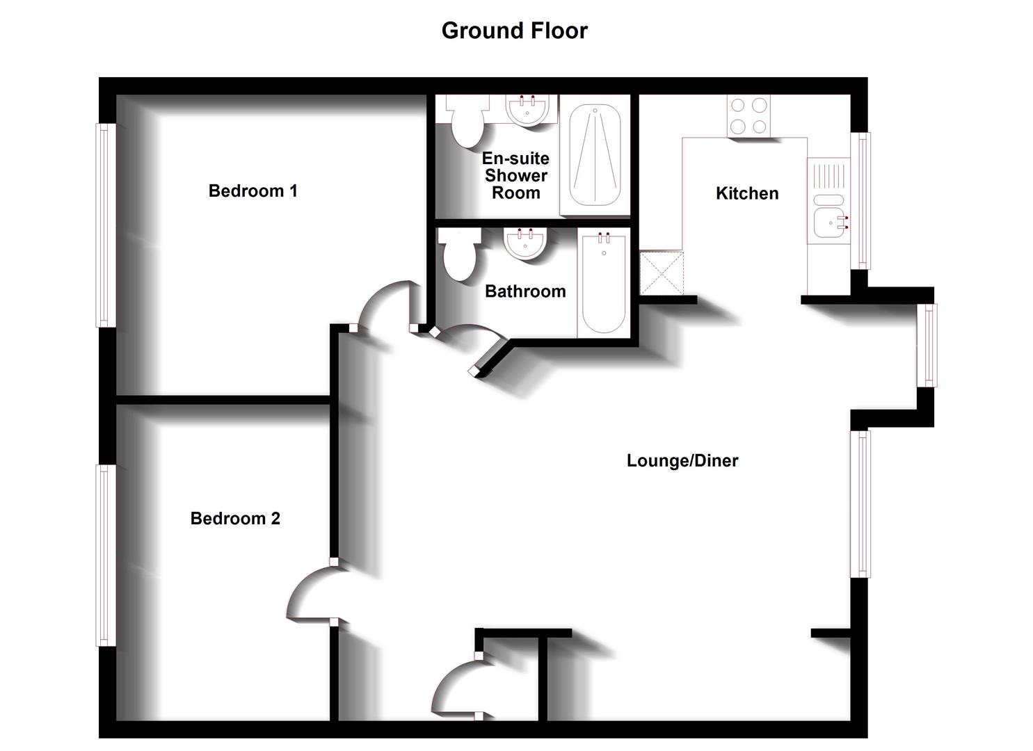 Floorplans For Brodie Close,  Rugby