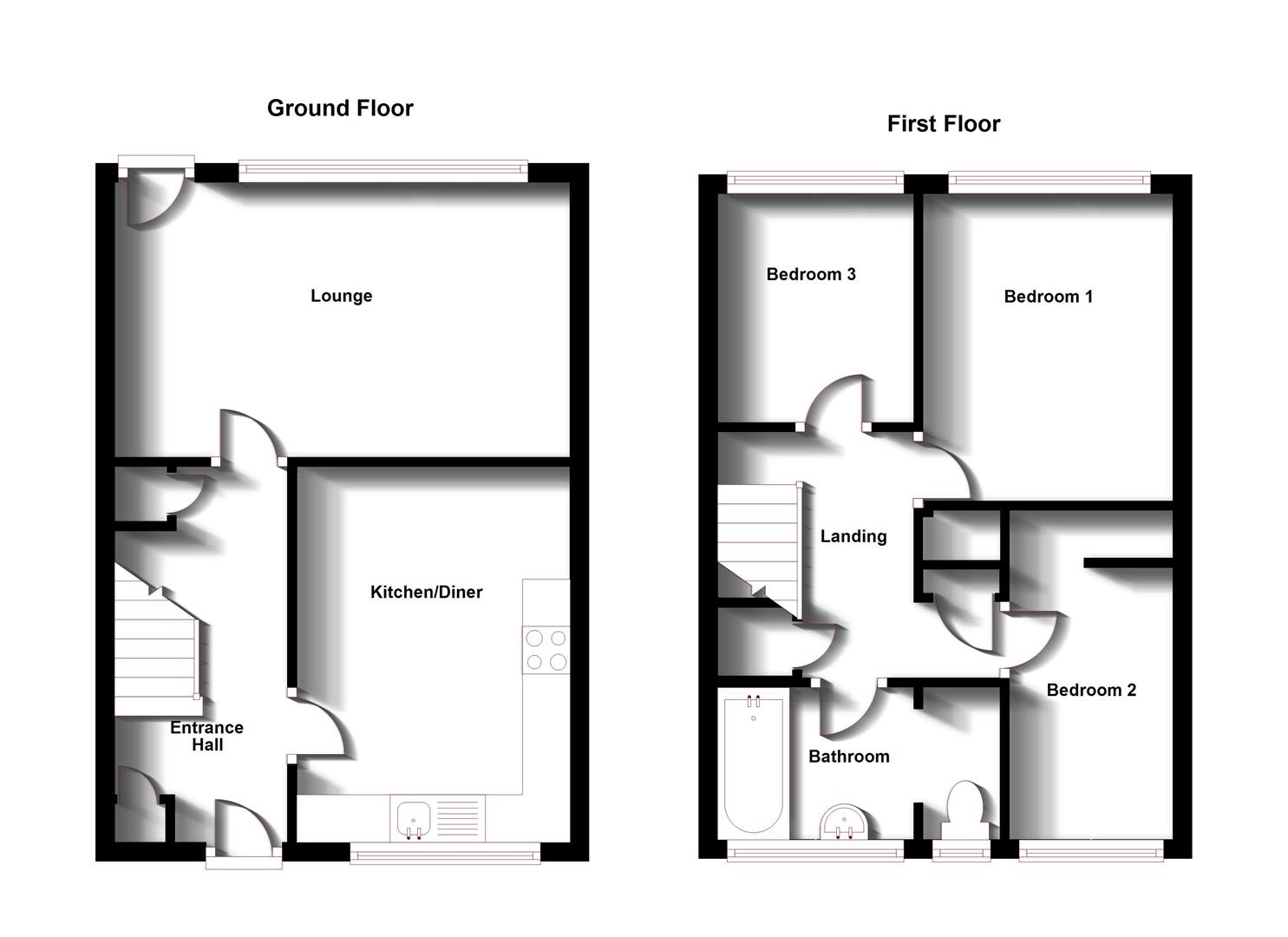 Floorplans For Alfred Green Close, Rugby