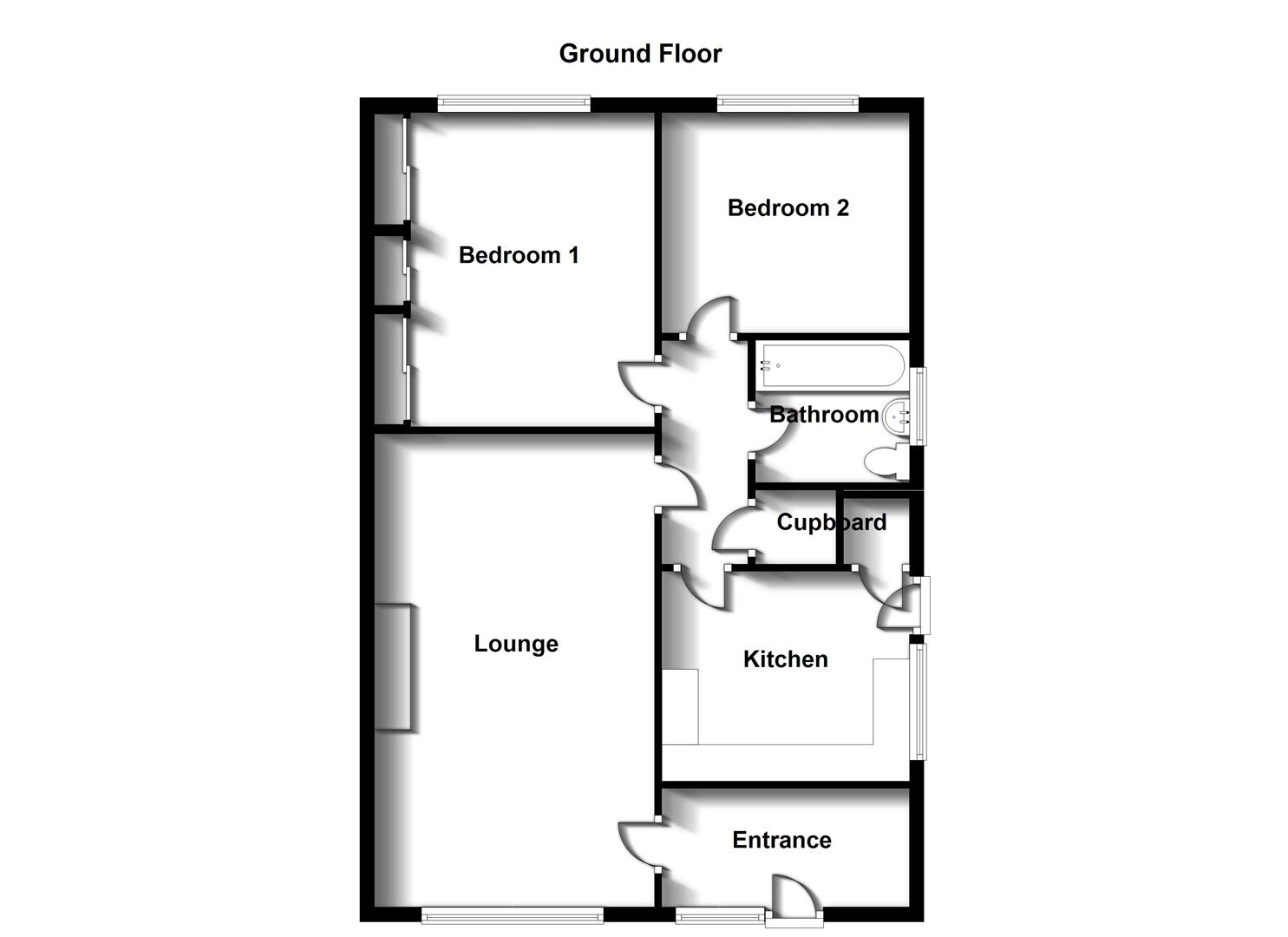 Floorplans For Gilbert Avenue, Bilton, Rugby