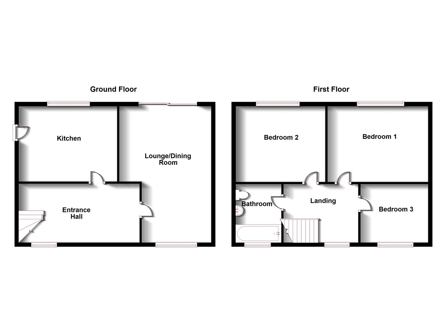 Floorplans For Lytham Road, Rugby