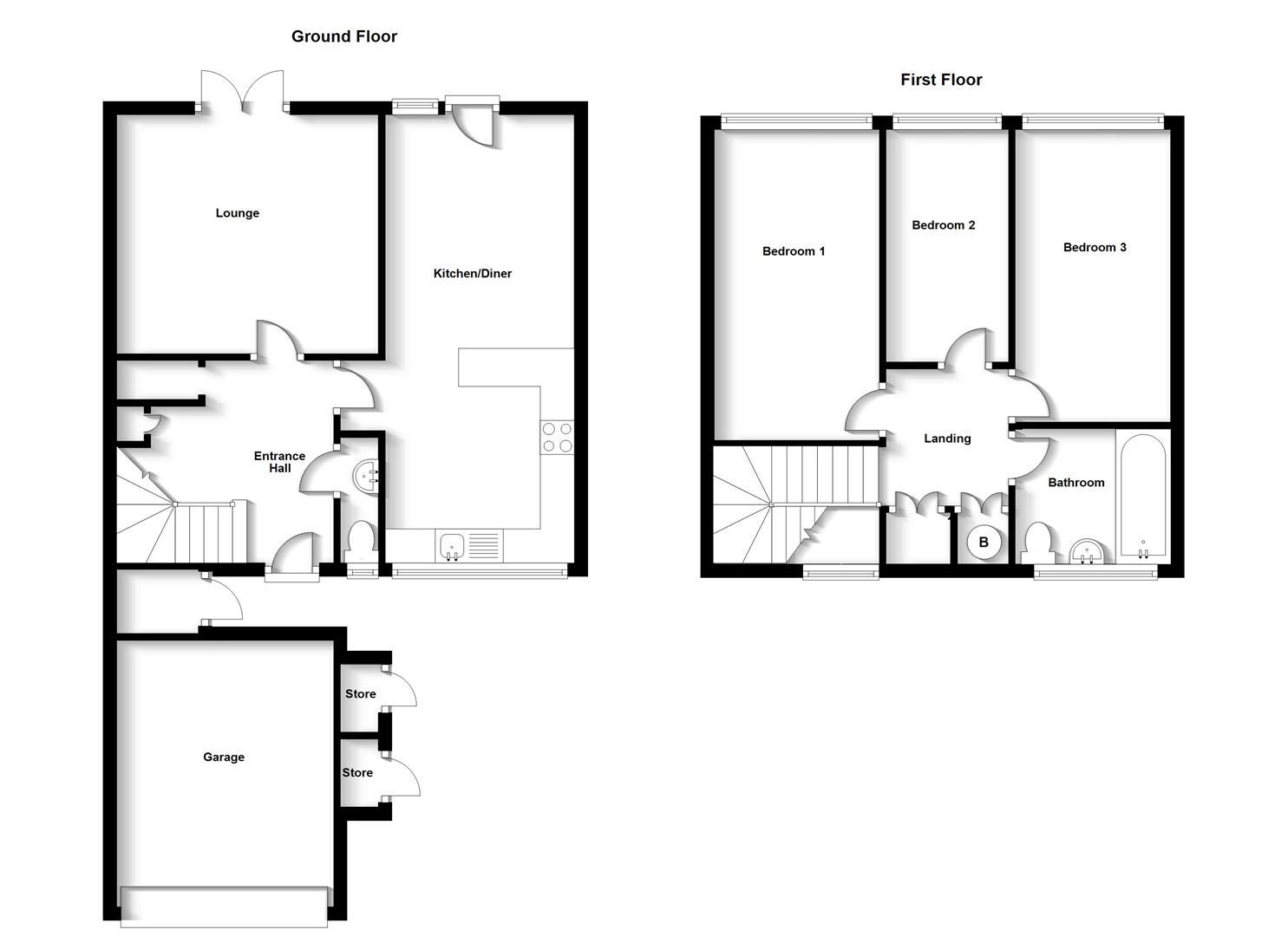 Floorplans For Grizedale, Brownsover, Rugby