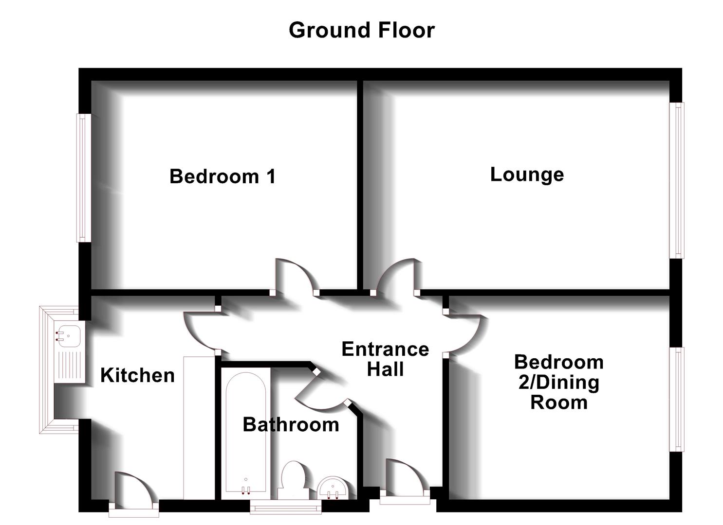 Floorplans For Orchard Way, Bilton, Rugby