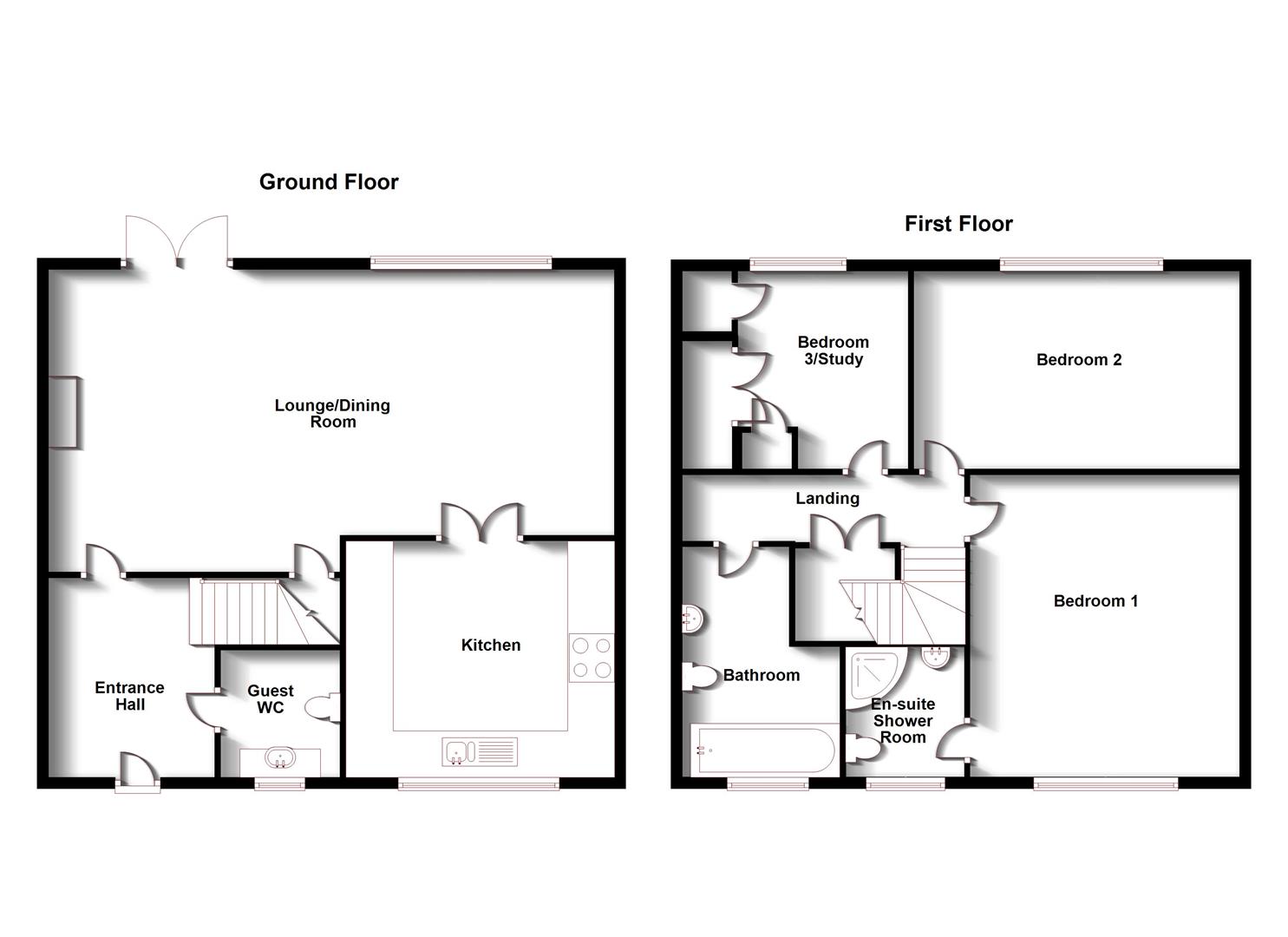 Floorplans For Penny Lane, Rugby