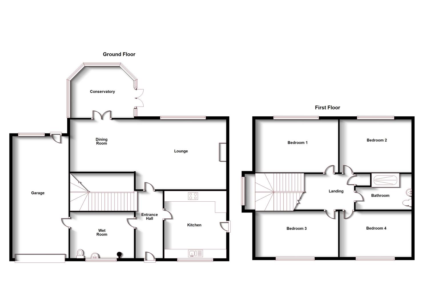 Floorplans For Spicer Place, Bilton, Rugby