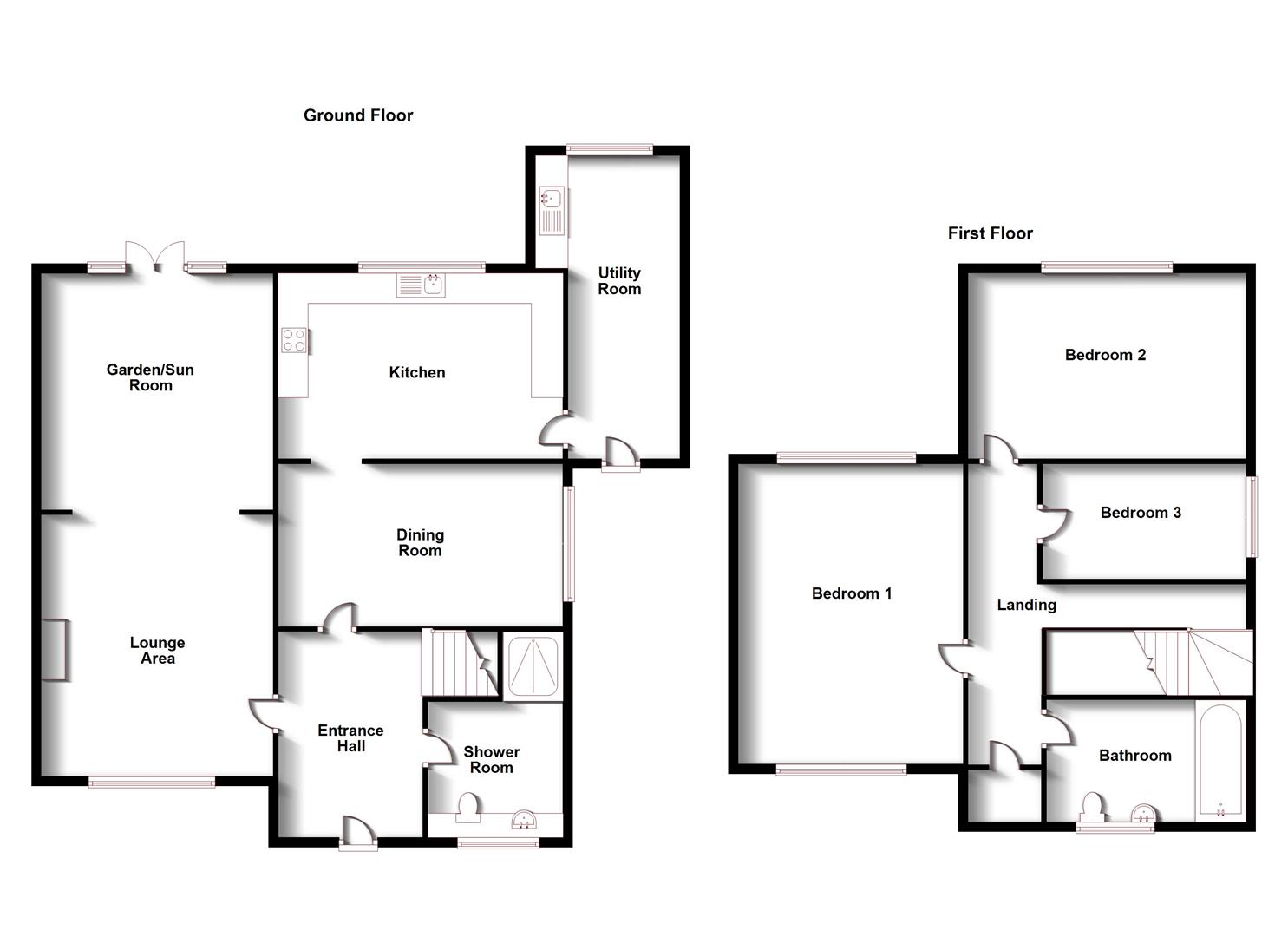 Floorplans For Lower Hillmorton Road, Hillmorton, Rugby