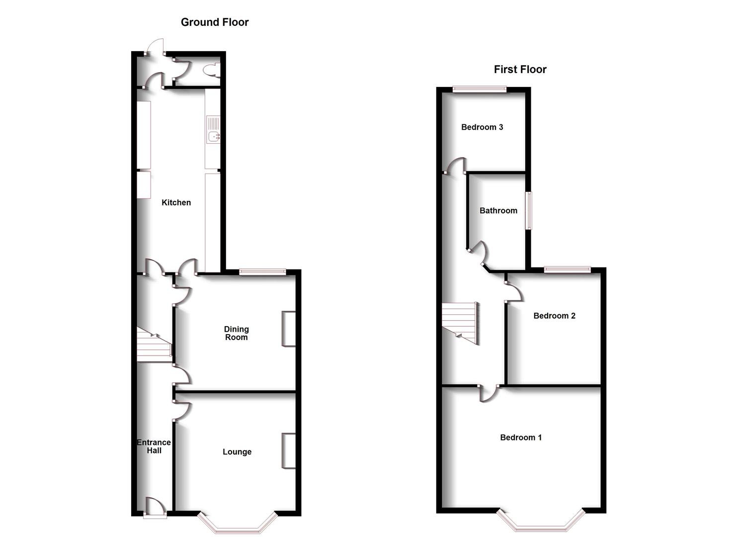 Floorplans For Murray Road, Rugby