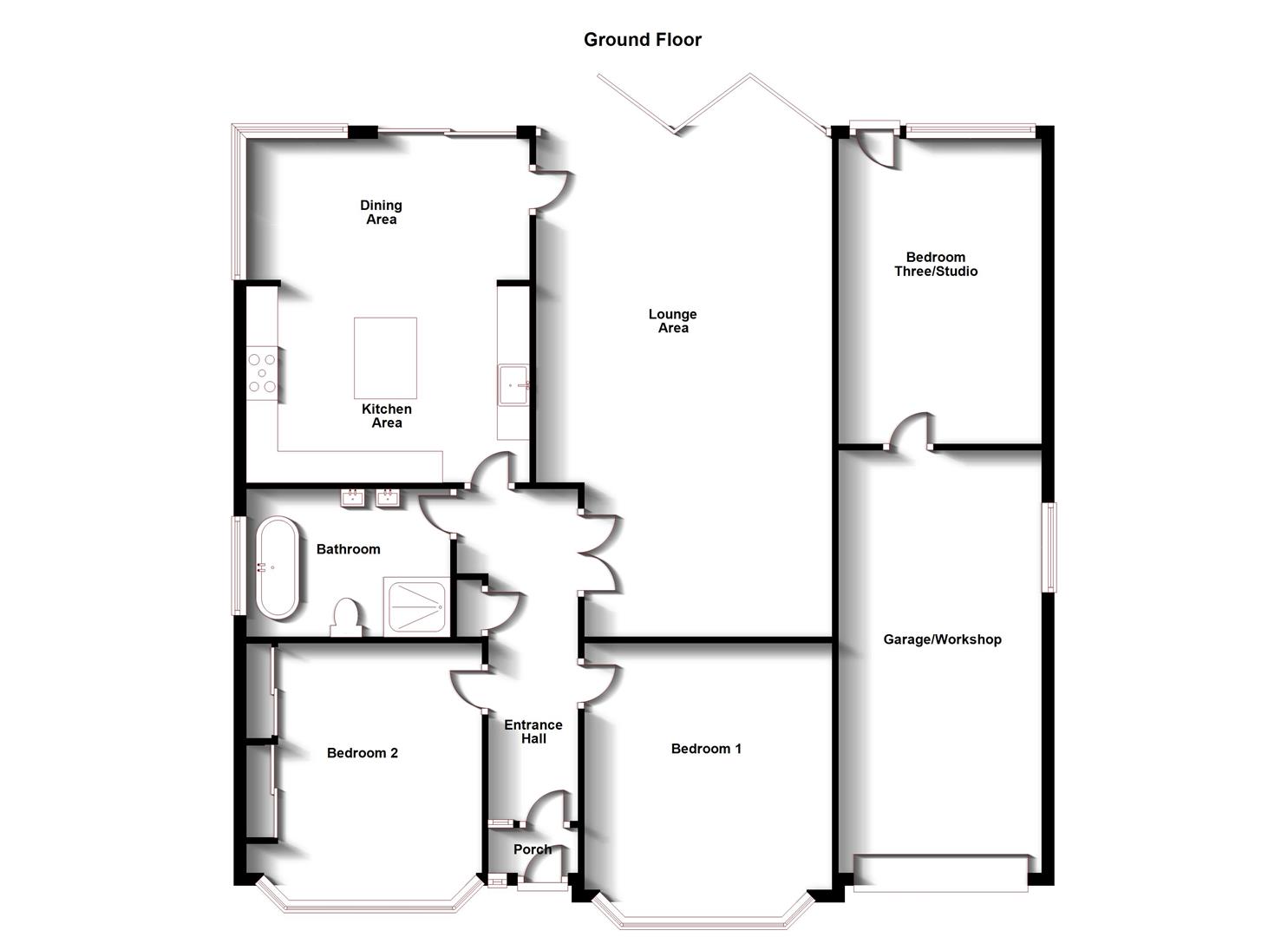 Floorplans For Lutterworth Road, Brinklow, Warwickshire