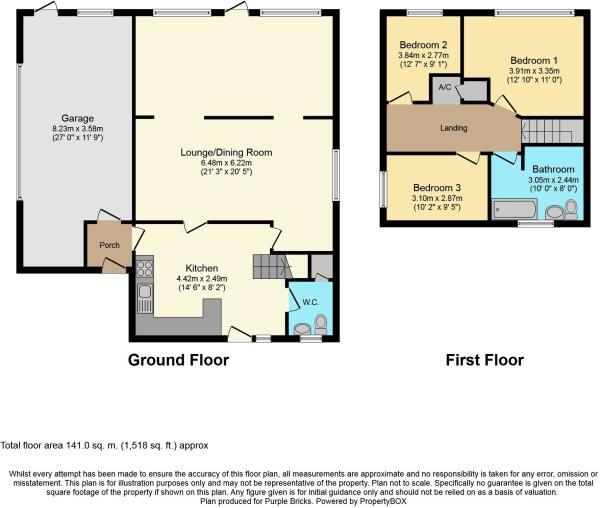 Floorplans For Russell Avenue, Dunchurch, Rugby