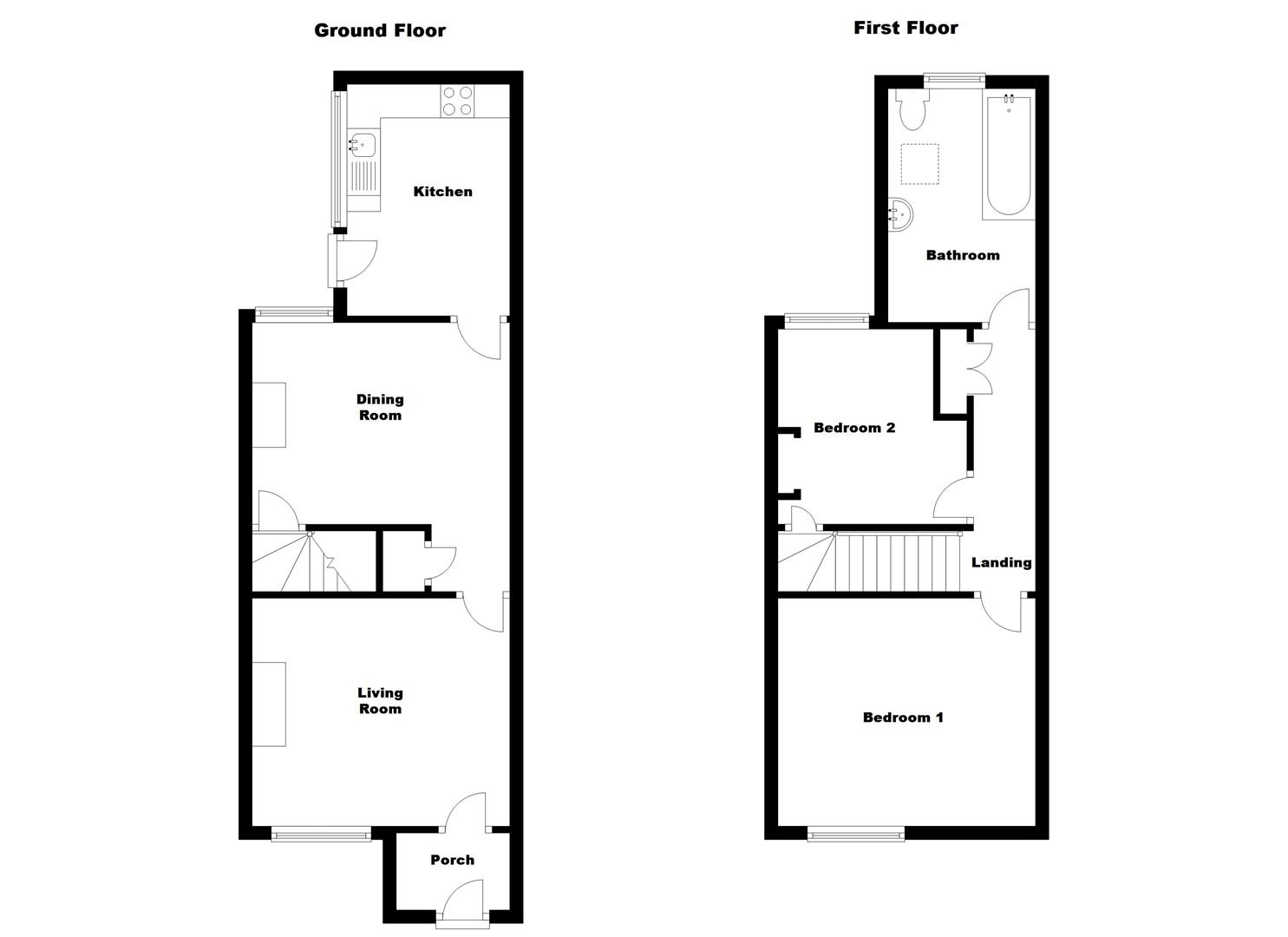 Floorplans For Newbold Road, Newbold upon Avon, Rugby