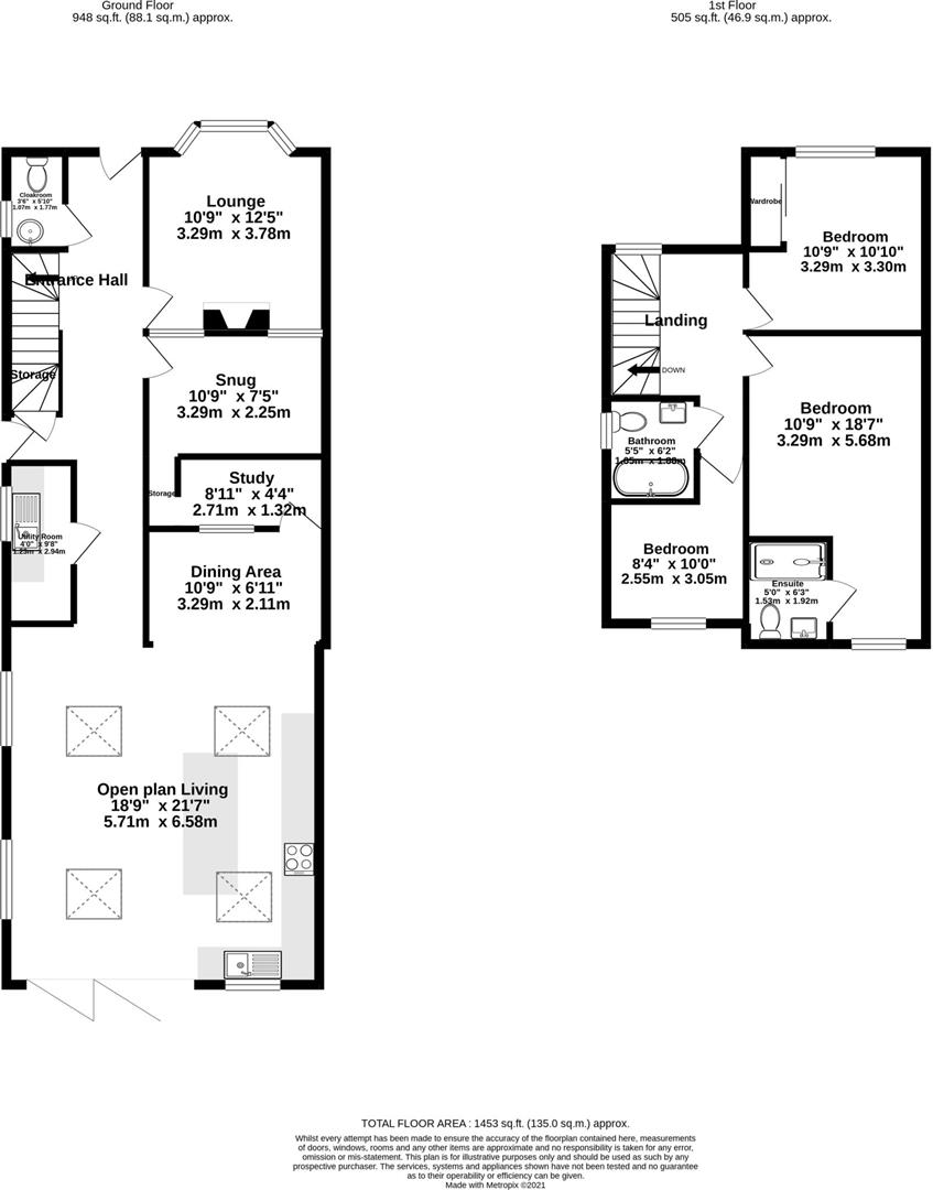 Floorplans For Percival Road, Hillmorton, Rugby