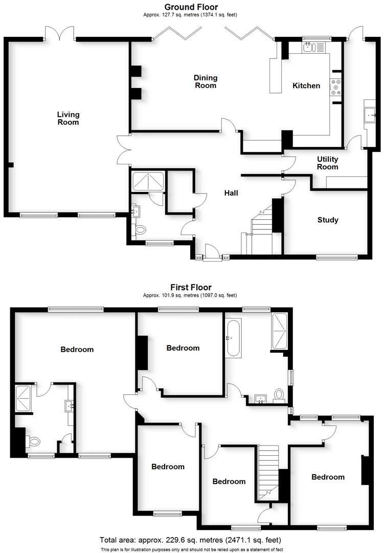 Floorplans For St. Marks Avenue, Bilton Village, Rugby