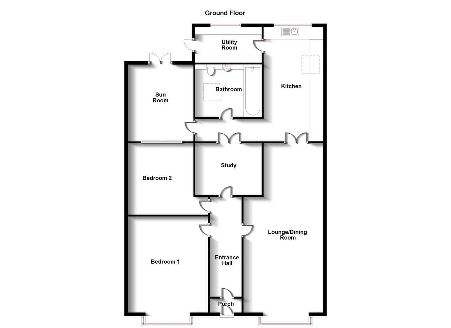 Floorplans For Prestleigh, Coventry Road, Dunchurch, Rugby