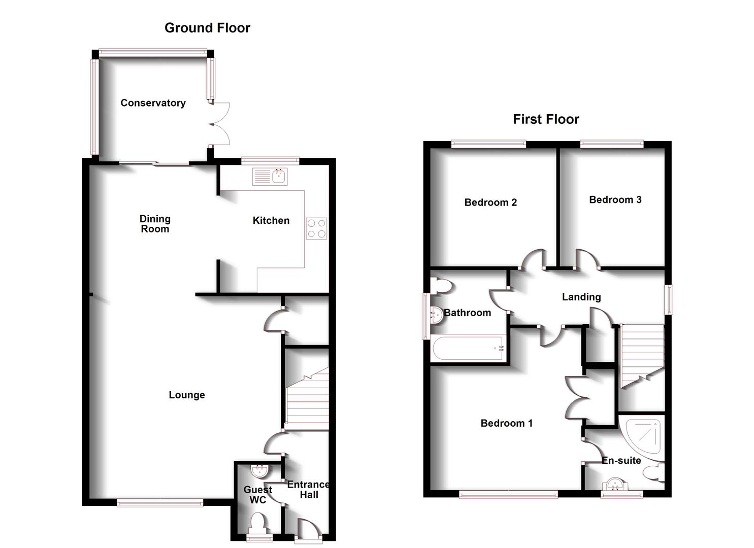 Floorplans For Aikman Green, Grandborough, Rugby