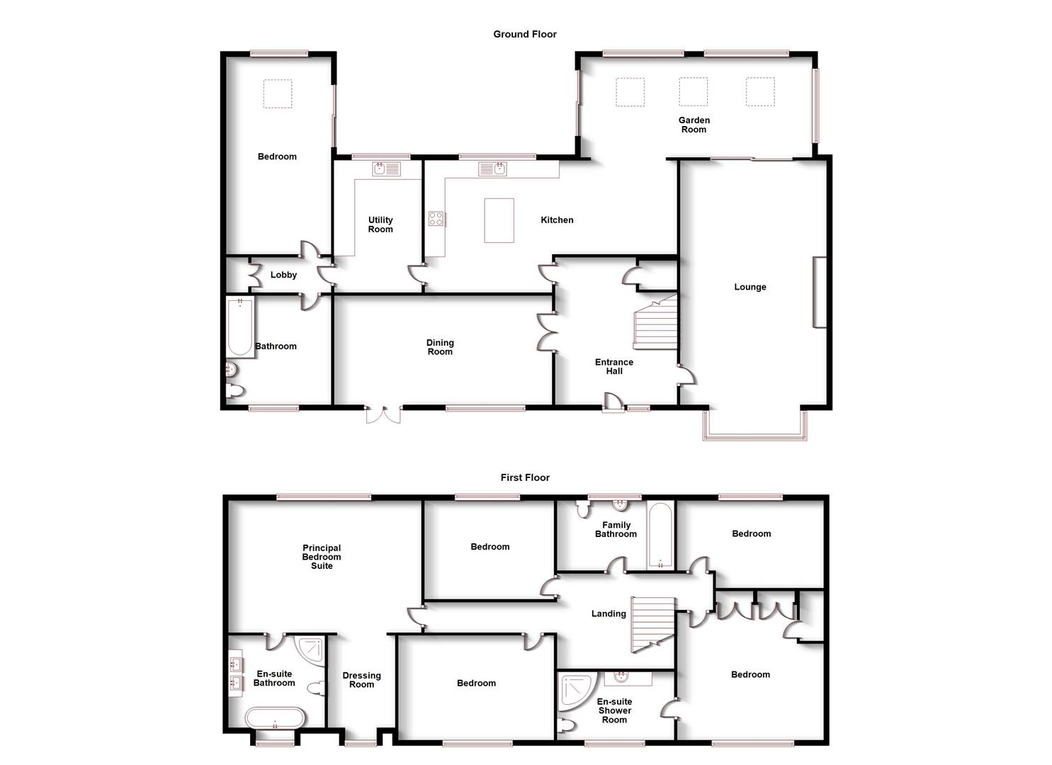 Floorplans For Milestone Drive, Rugby