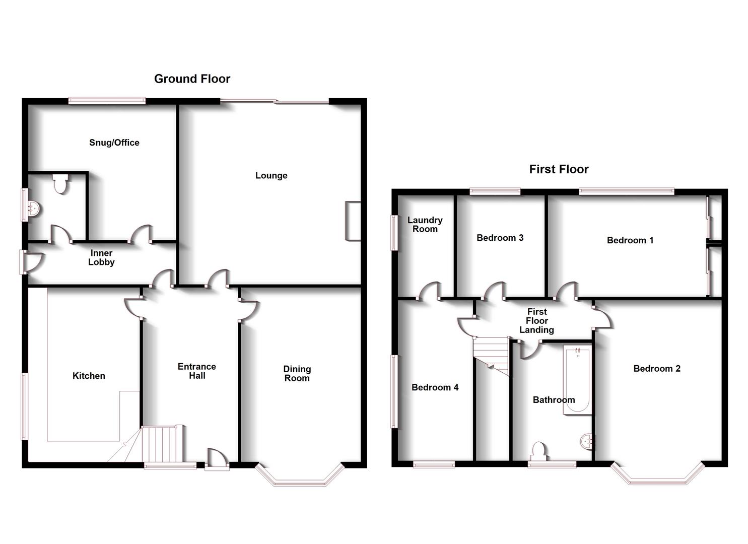 Floorplans For Bilton Road, Rugby